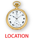 Location logo with watch