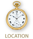 Location logo with watch